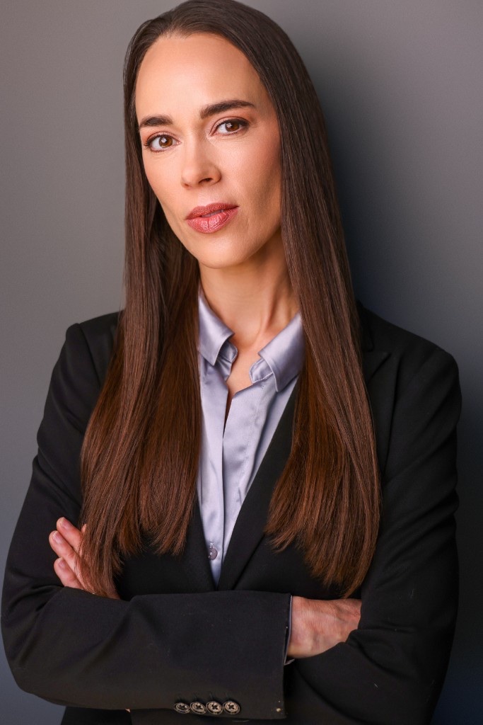 Shannon Lepard commercial portrait in black blazer